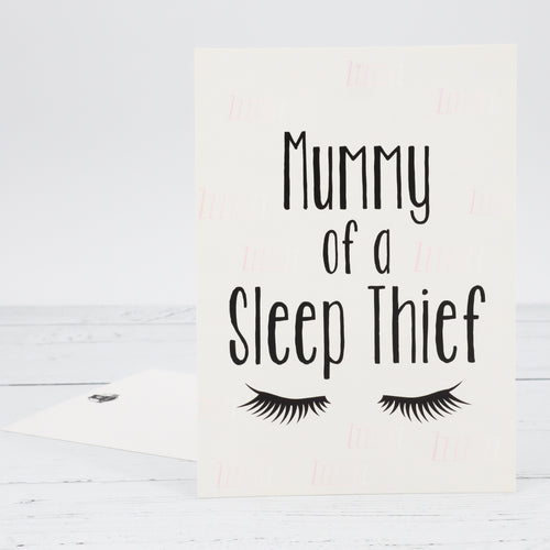 Mummy of a sleep thief postcard