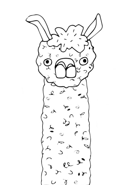 Dress up and colour in Llama