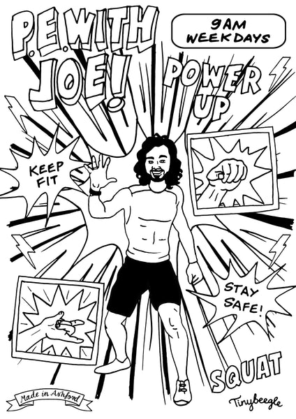 P.E. with Joe Wicks Colouring in Sheet!