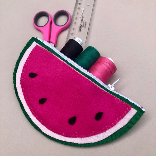 Watermelon felt purse Monday 29th July 12.30pm - 2pm