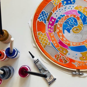 Silk Painting For Beginners Workshop Tuesday 8th April 2 - 4pm