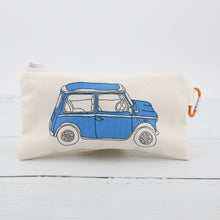 Load image into Gallery viewer, Blue mini car fabric pencil case