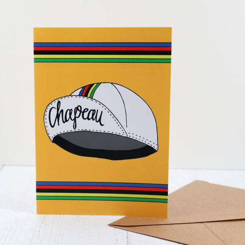 Chapeau greetings card