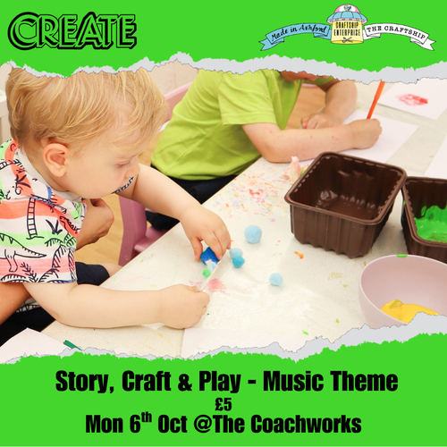CREATE Story, Craft & Play @Coachworks Mon 6th October 10.30 - 11.15am