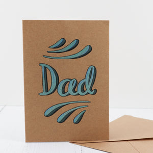 Dad, Father's day hand drawn greetings card