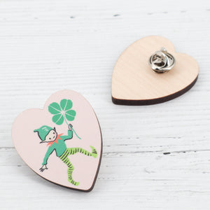 Lucky pixie pin