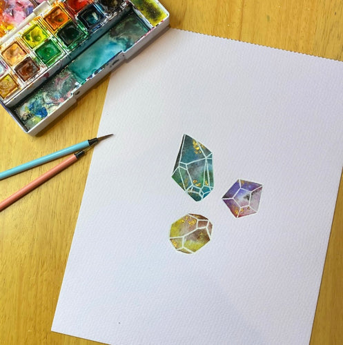 Watercolour Crystals workshop Tuesday 28th May 12 - 1:30pm