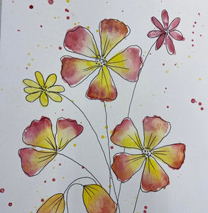 Watercolour Flowers for Beginners Friday 30th May 10 - 11.30am