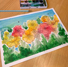 Load image into Gallery viewer, Watercolour Flowers for Beginners Friday 30th May 10 - 11.30am