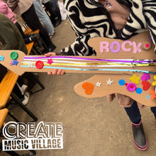 Load image into Gallery viewer, CREATE: Cardboard Guitar Workshop @Coachworks Saturday 17th October 11-12pm &amp; 1-2pm