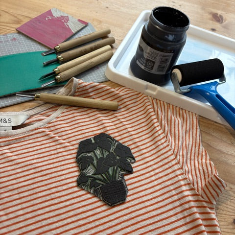BYO Tee - Block printing Workshop @ Coachworks Thursday 19th March 6.30 -8.30pm