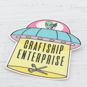 Craftship enterprise spaceship sticker