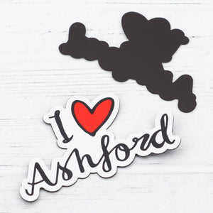 I love Ashford fridge magnet