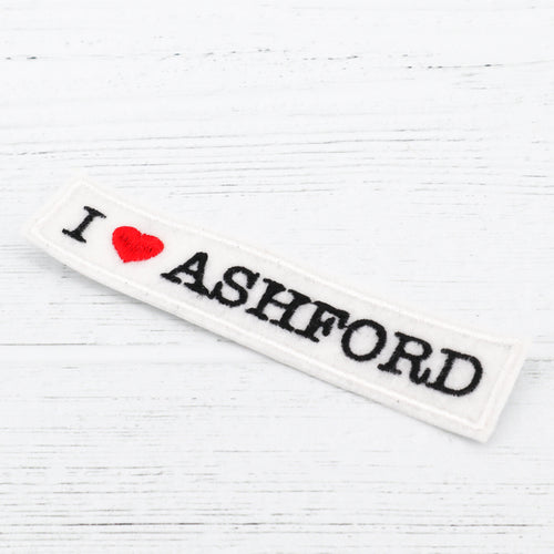 I love Ashford rectangle sew on patch