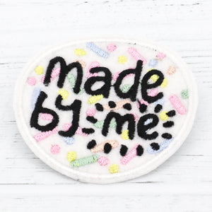 Made by me confetti sew on patch