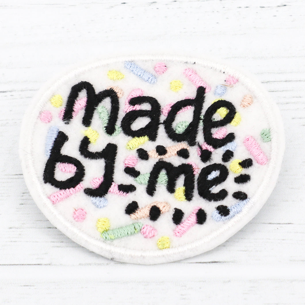 Made by me confetti sew on patch