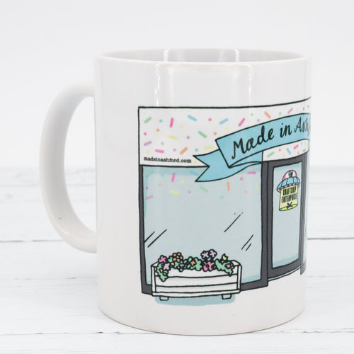 Shop front mug