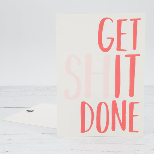 Get it done quote postcard