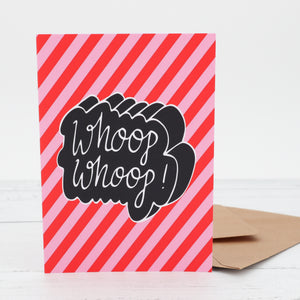 Whoop whoop greetings card