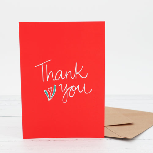 Thank you greetings card