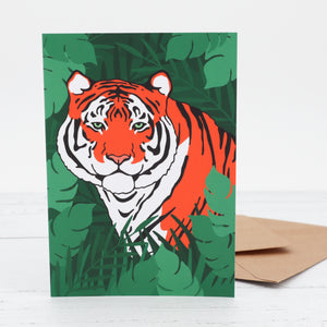 Tiger greetings card