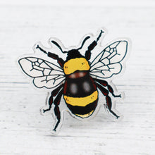 Load image into Gallery viewer, Bee acrylic pin badge