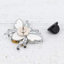 Load image into Gallery viewer, Bee acrylic pin badge
