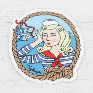 Sailor girl sticker