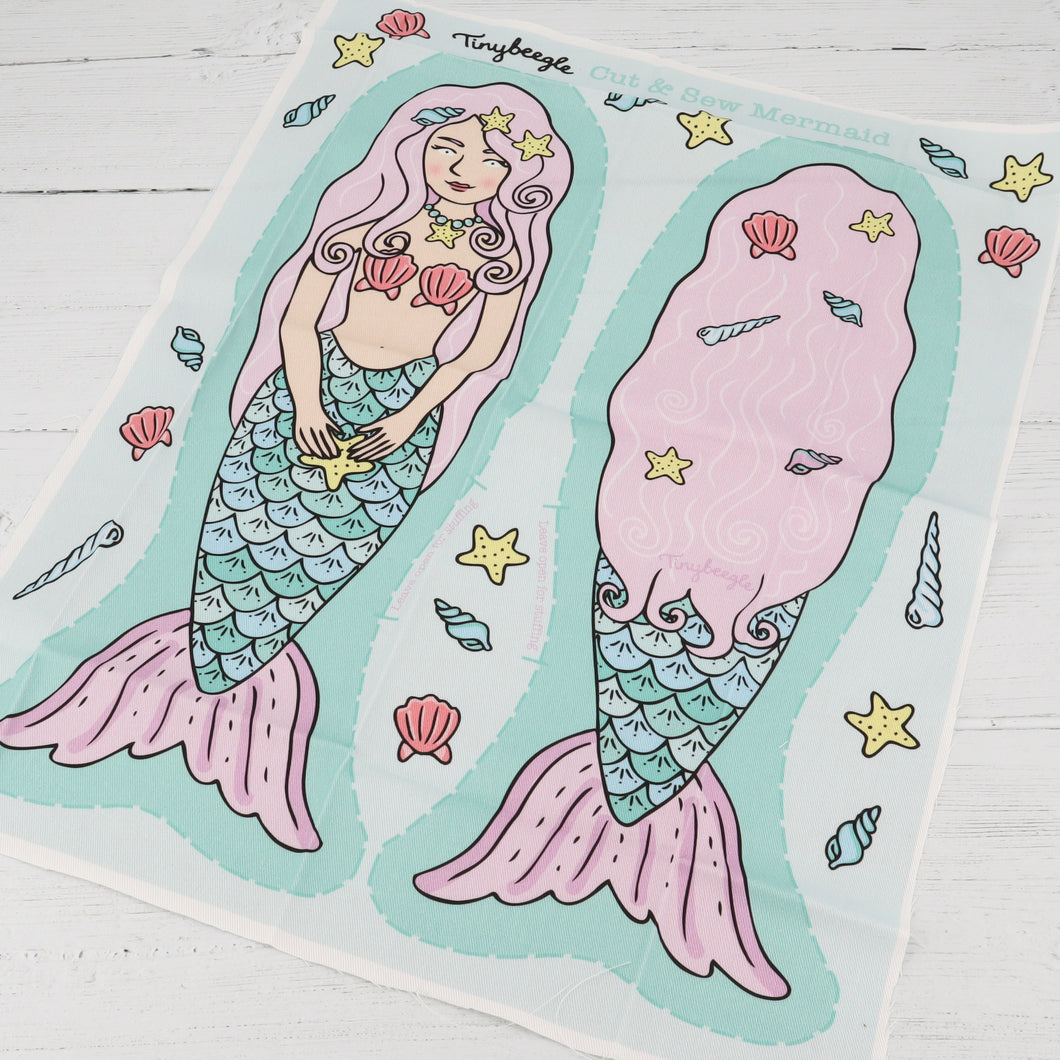 Cut & Sew a Mermaid Doll