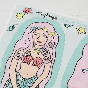 Cut & Sew a Mermaid Doll