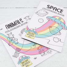 Load image into Gallery viewer, Space and animals colouring book