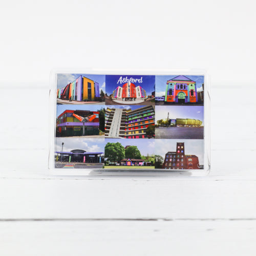 Ashford coloured landmarks magnet