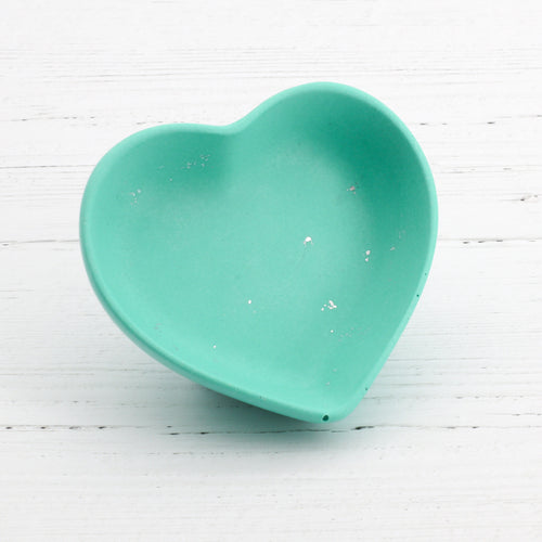 Handmade jesmonite small heart tray