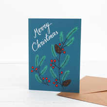 Load image into Gallery viewer, Pinecone Christmas card