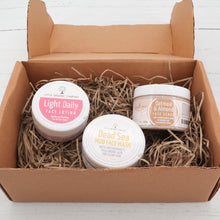 Load image into Gallery viewer, Natural and vegan face pamper gift set