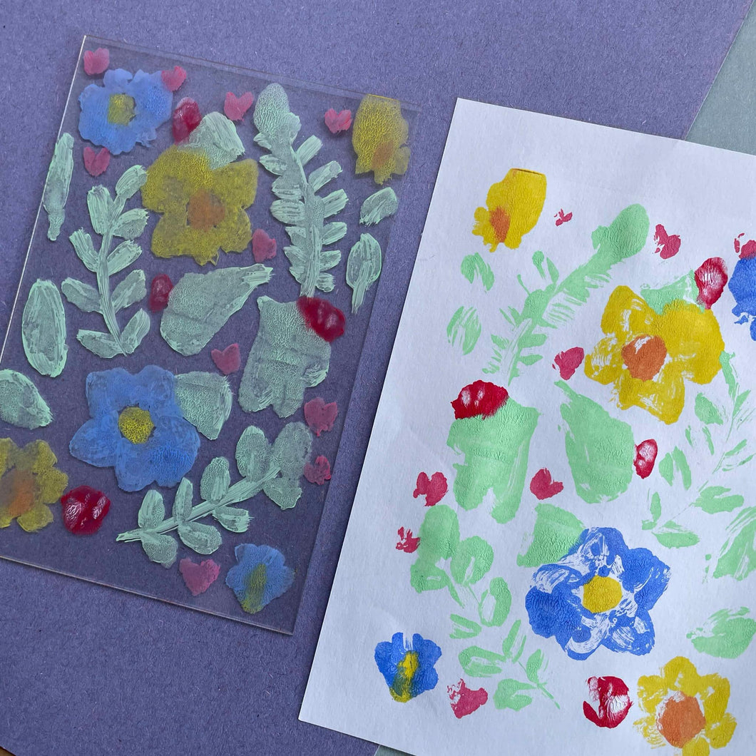 Spring Mono Printing Workshop Monday 7th April 11 - 12pm