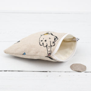 Middle finger fabric coin purse