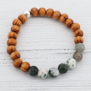 Tree agate bracelet