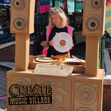 Load image into Gallery viewer, CREATE: Cardboard DJ &amp; record making @Bandstand Saturday 3rd October 10am - 3pm
