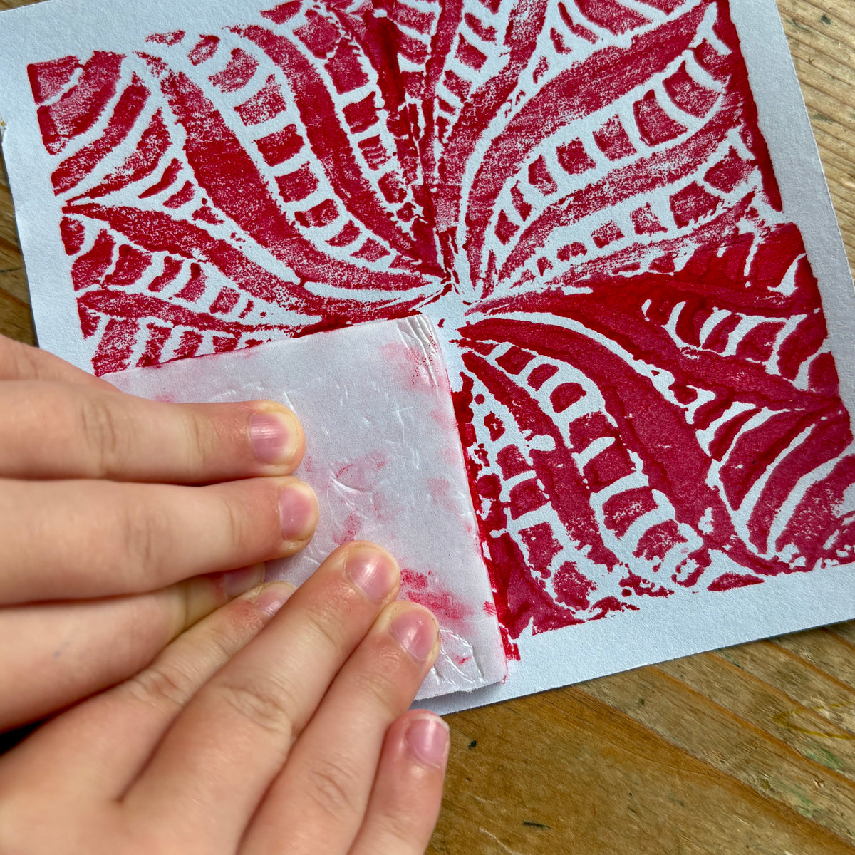 Repeat Pattern block printing workshop @ Coachworks Tuesday 26th August 2 - 3pm