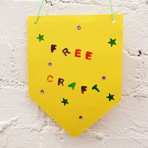 Free family craft Saturday 10:30 - 11:15