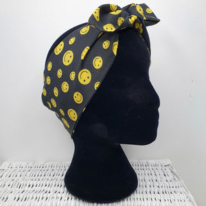 Yellow Smiley Hair wrap