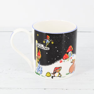 Black Bone China Pixieland Mug