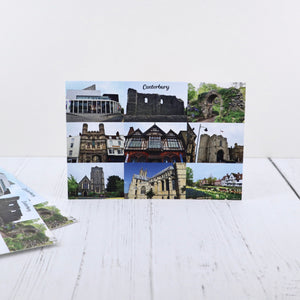 Canterbury landmarks postcard
