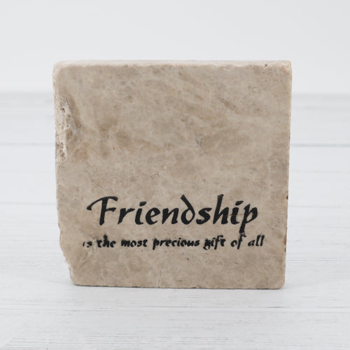 Friendship stone coaster