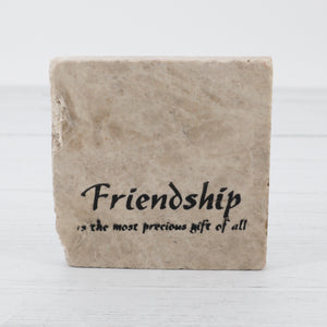 Friendship stone coaster