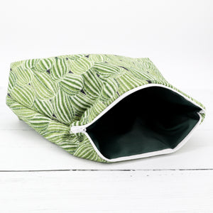 Green cactus wash bag