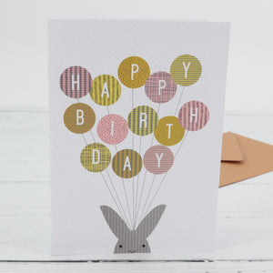 Happy Birthday Bunny Greetings Card