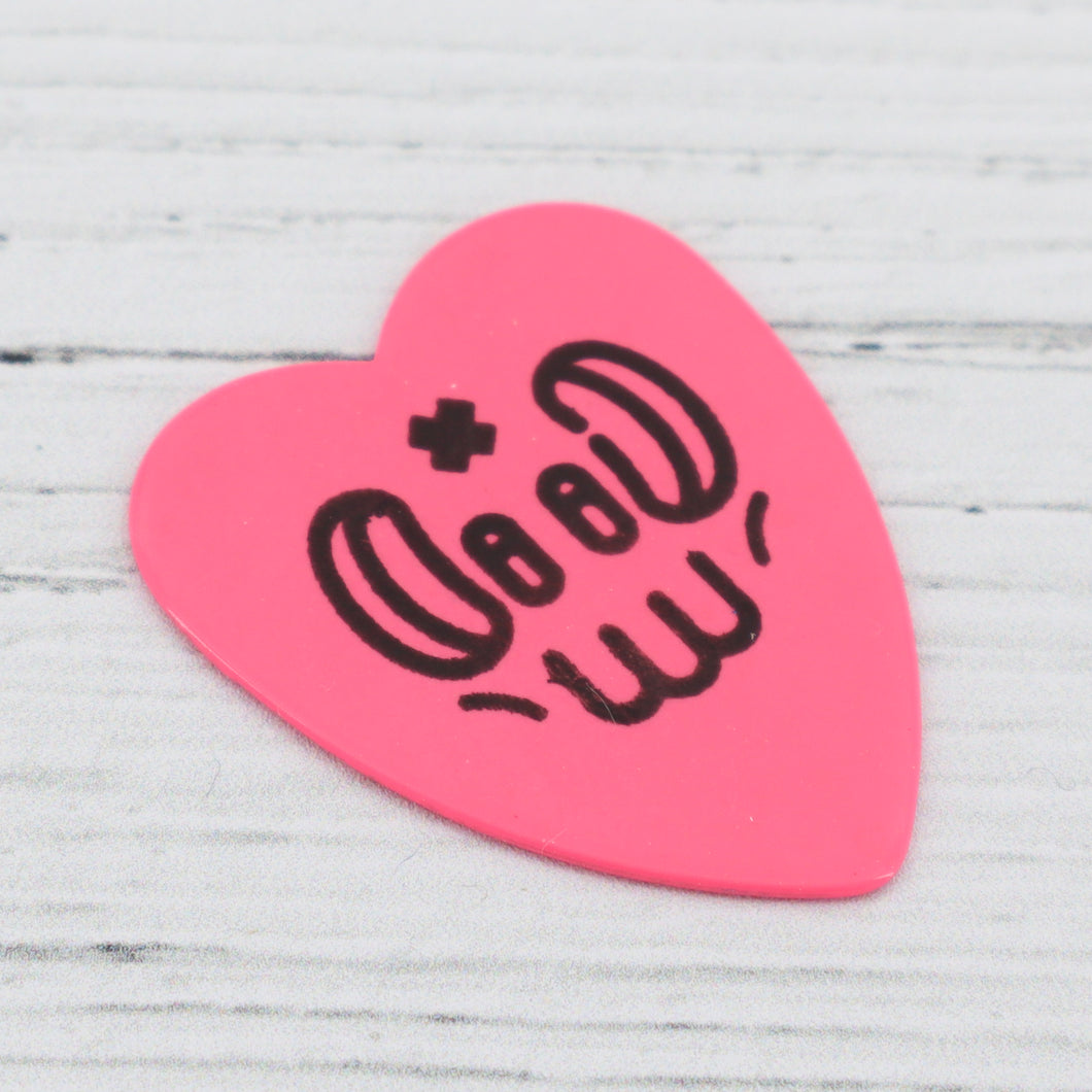 Heart shaped guitar pick