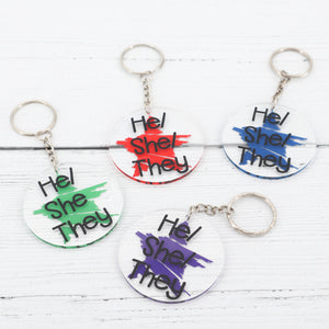 Pronoun keyrings